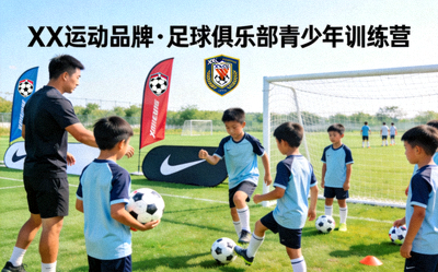 某运动品牌与足球俱乐部联合举办的青少年训练营